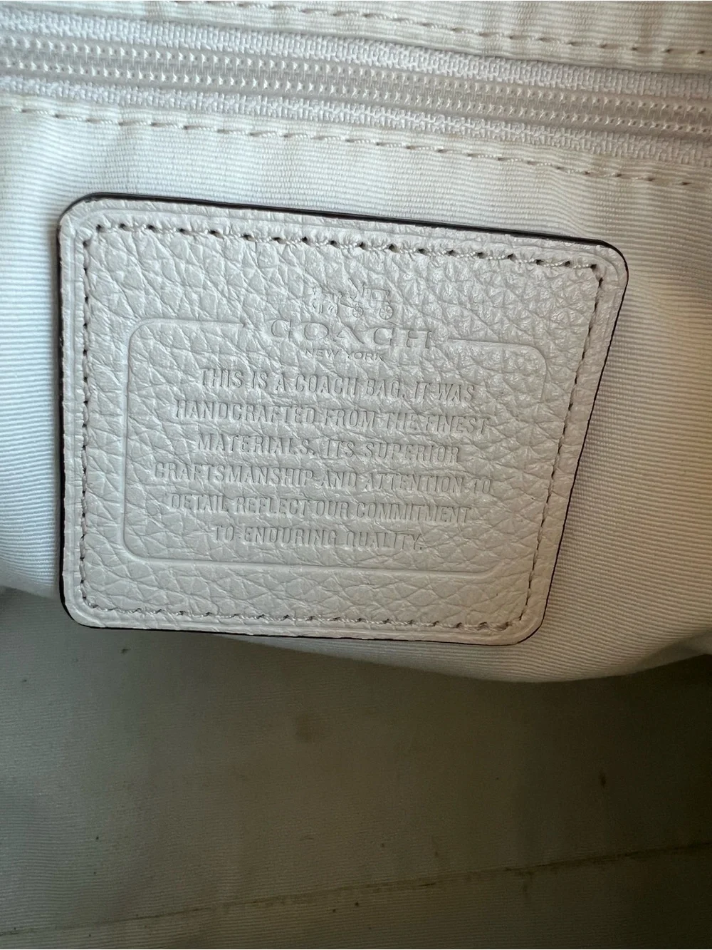 Coach Small Kelsey Satchel in Chalk White